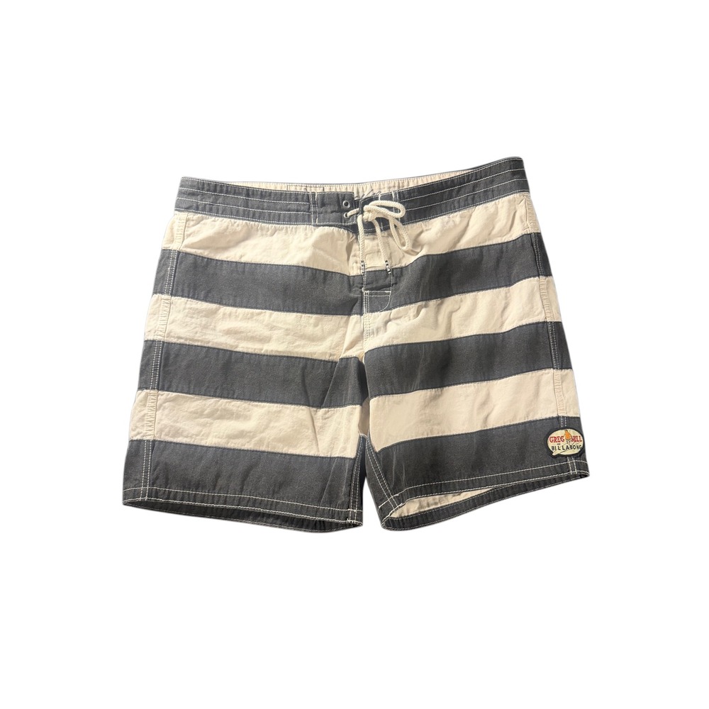 Billabong Greg Noll Collectors Edition Board Shorts Grey Stripe 85/200 Mens 40